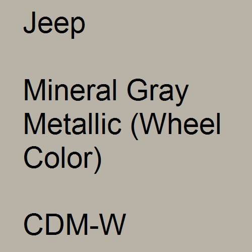 Jeep, Mineral Gray Metallic (Wheel Color), CDM-W.
